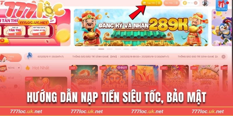 Hướng dẫn nạp tiền