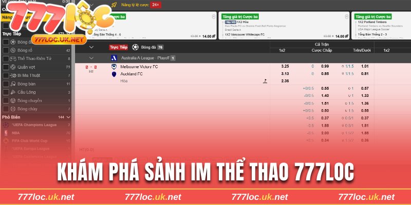 Khám phá sảnh IM thể thao 777loc